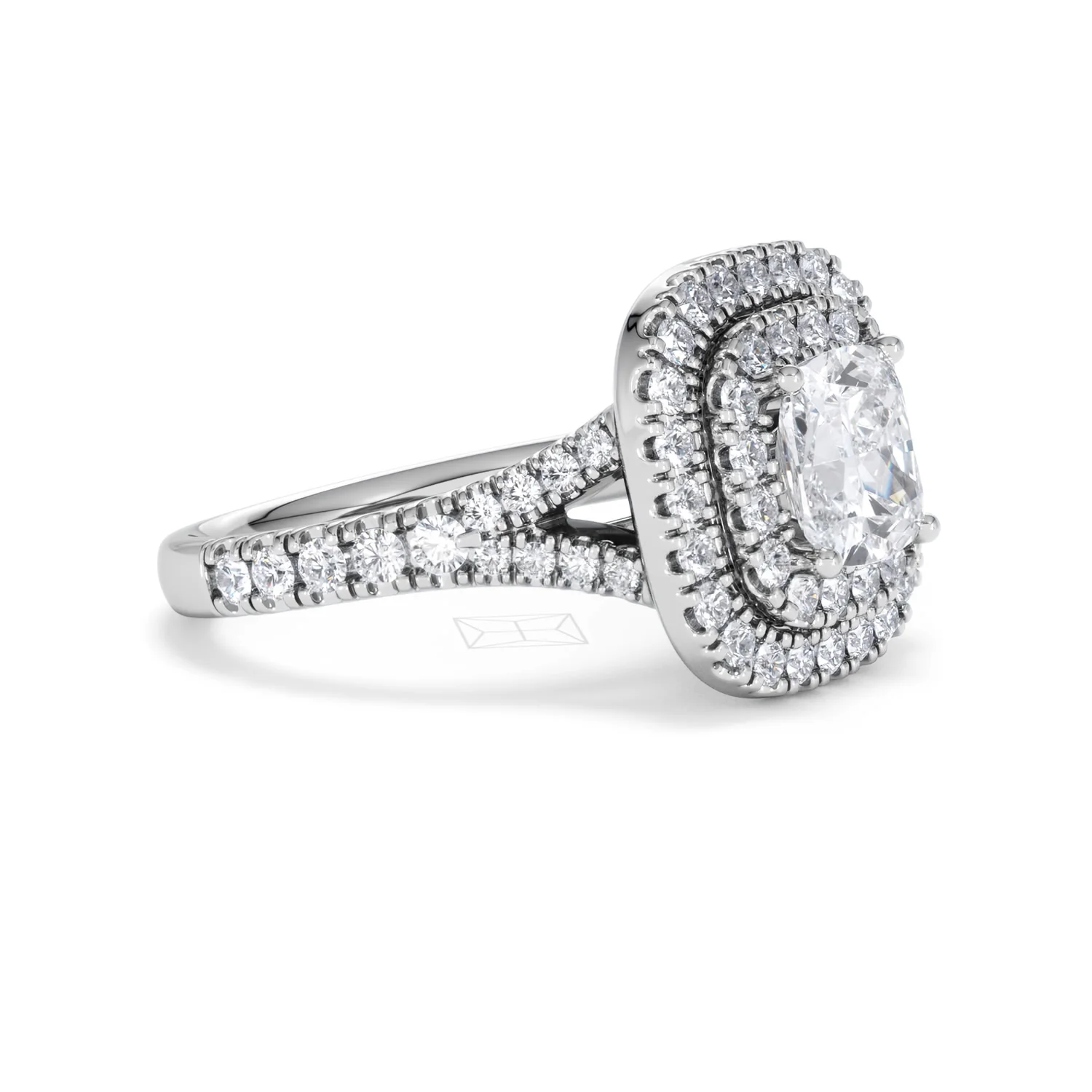 Anastasia Lab Diamond Halo Engagement Ring in Platinum 2.15ct F/VS1 - Image 20