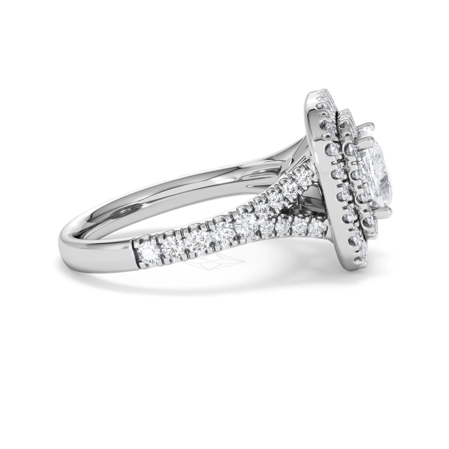 Anastasia Lab Diamond Halo Engagement Ring in Platinum 2.15ct F/VS1 - Image 27