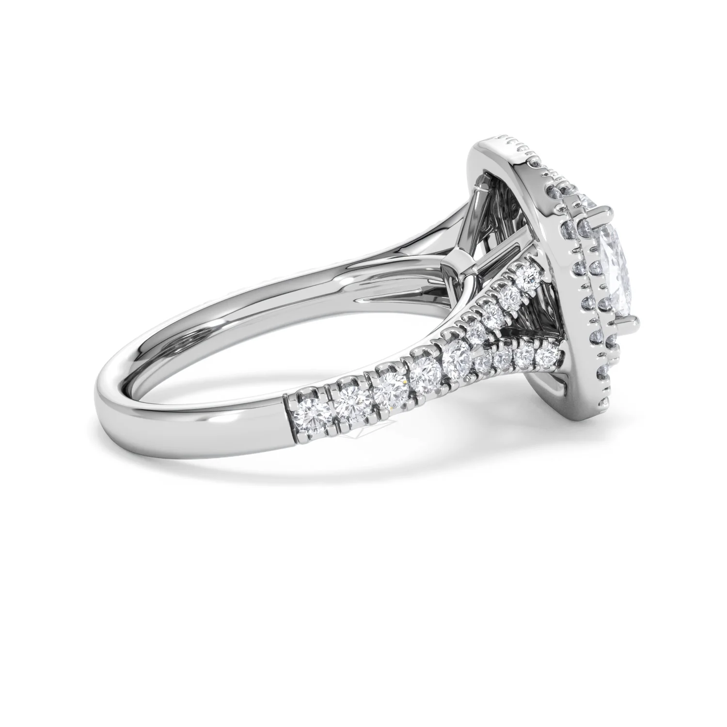 Anastasia Lab Diamond Halo Engagement Ring in Platinum 2.15ct F/VS1 - Image 31