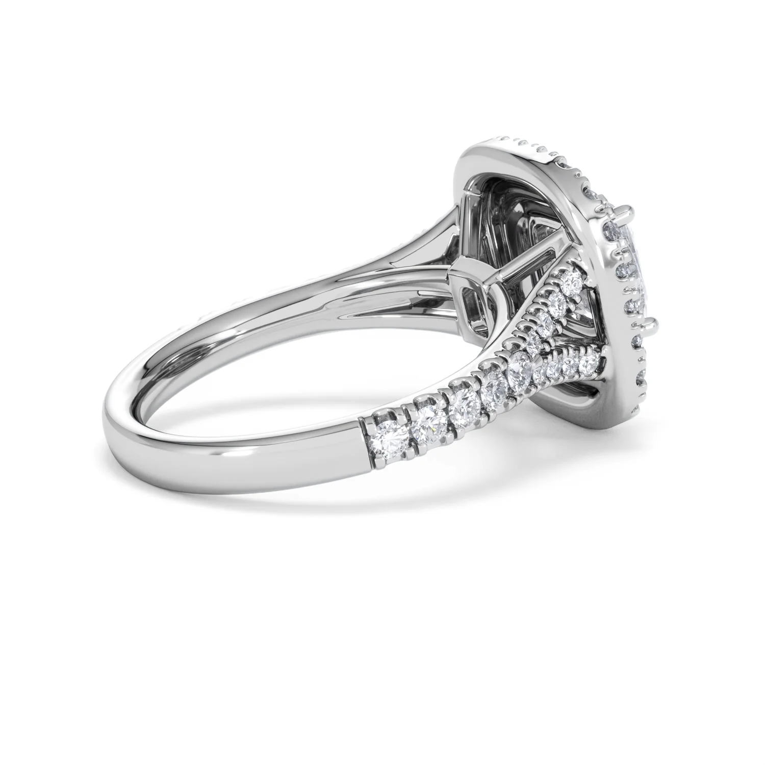 Anastasia Lab Diamond Halo Engagement Ring in Platinum 2.15ct F/VS1 - Image 34