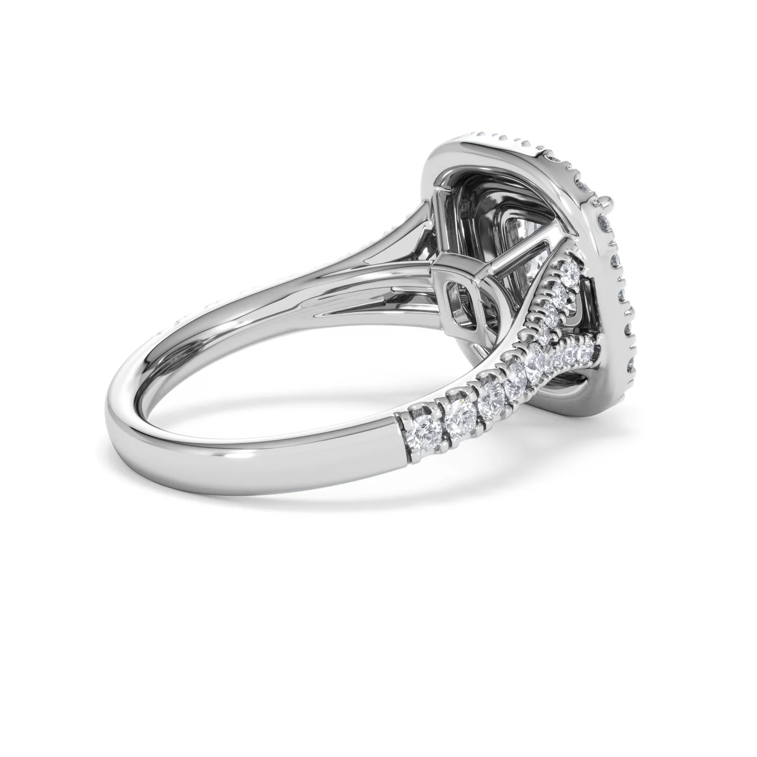 Anastasia Lab Diamond Halo Engagement Ring in Platinum 2.15ct F/VS1 - Image 36