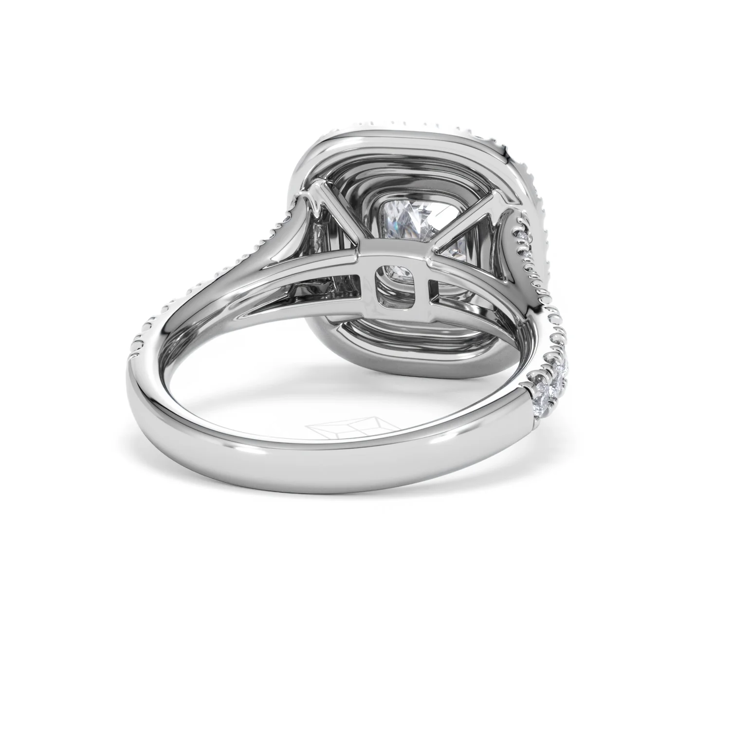 Anastasia Lab Diamond Halo Engagement Ring in Platinum 2.15ct F/VS1 - Image 44