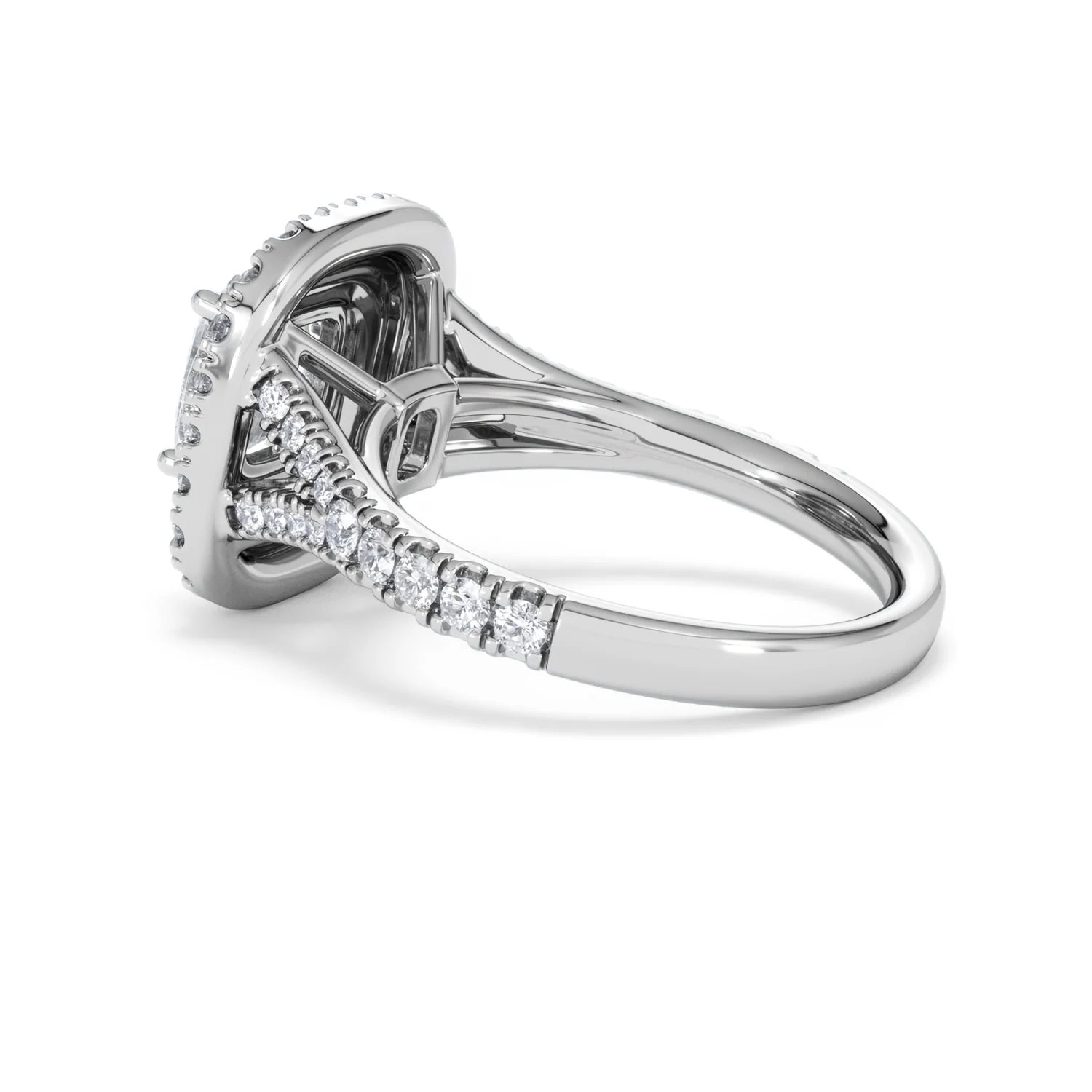 Anastasia Lab Diamond Halo Engagement Ring in Platinum 2.15ct F/VS1 - Image 61