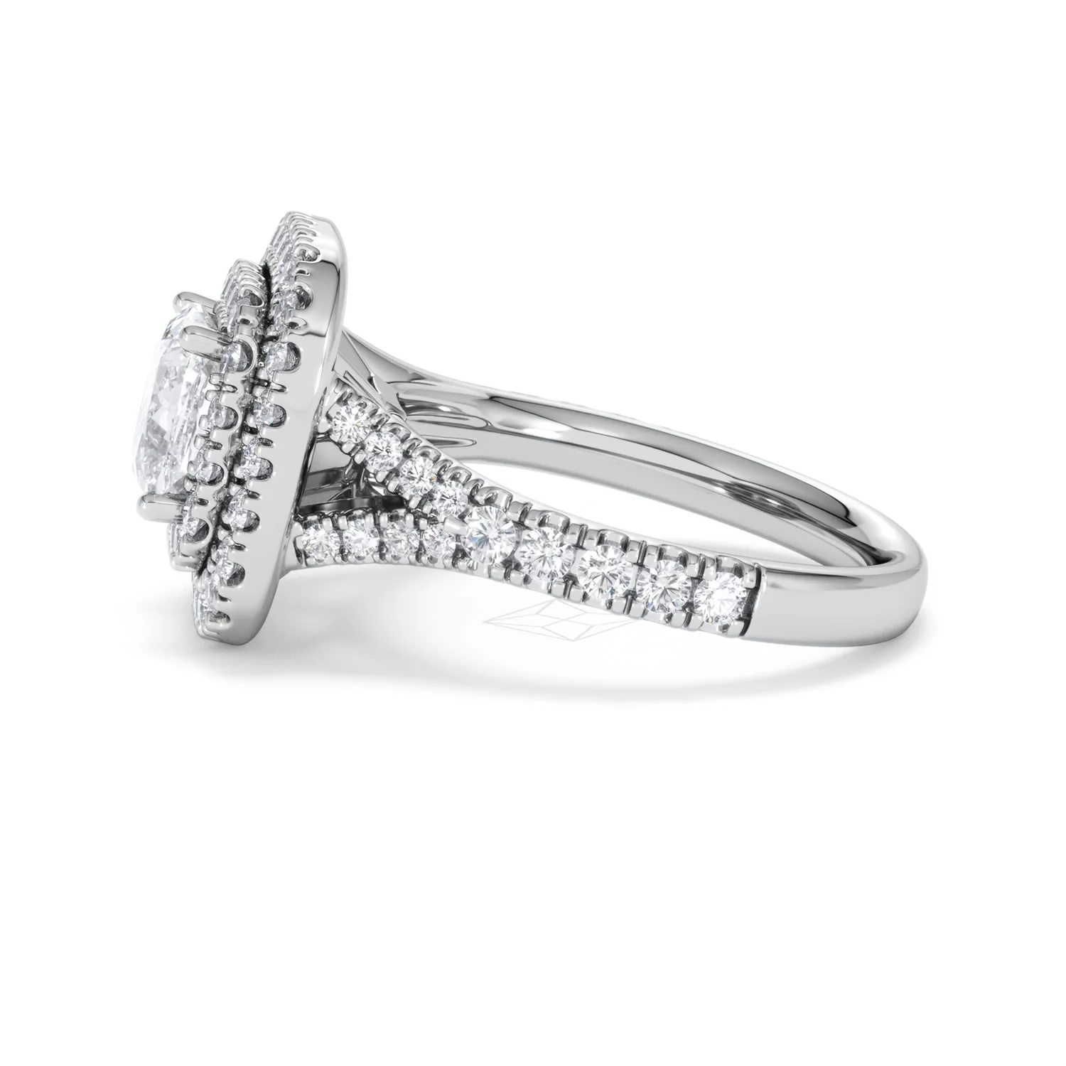 Anastasia Lab Diamond Halo Engagement Ring in Platinum 2.15ct F/VS1 - Image 69