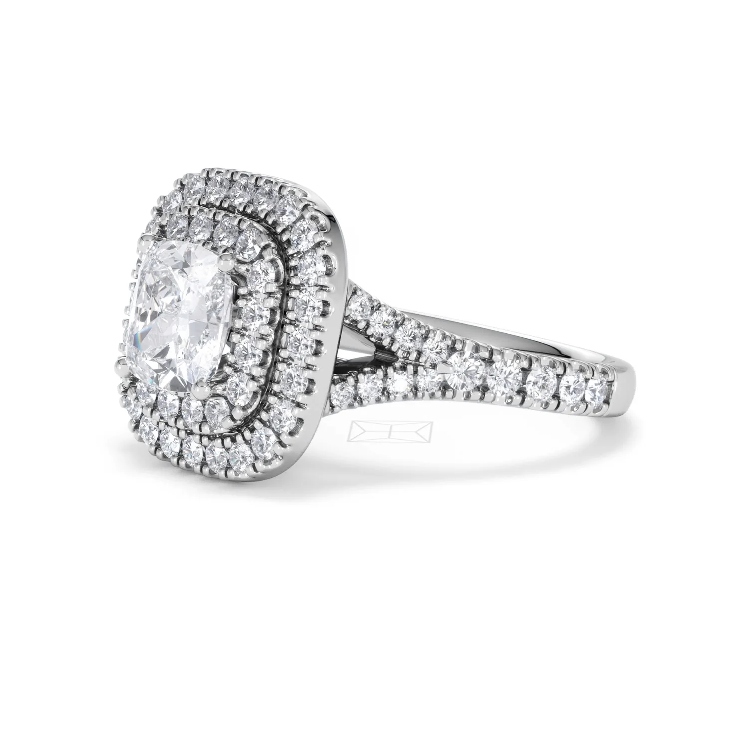 Anastasia Lab Diamond Halo Engagement Ring in Platinum 2.15ct F/VS1 - Image 77