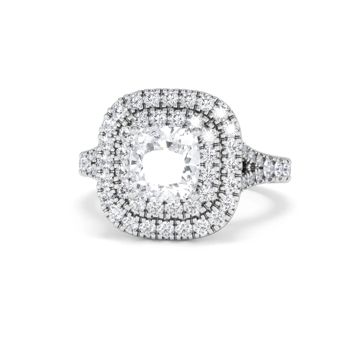 Anastasia Lab Diamond Halo Engagement Ring in Platinum 2.15ct F/VS1 - Image 86
