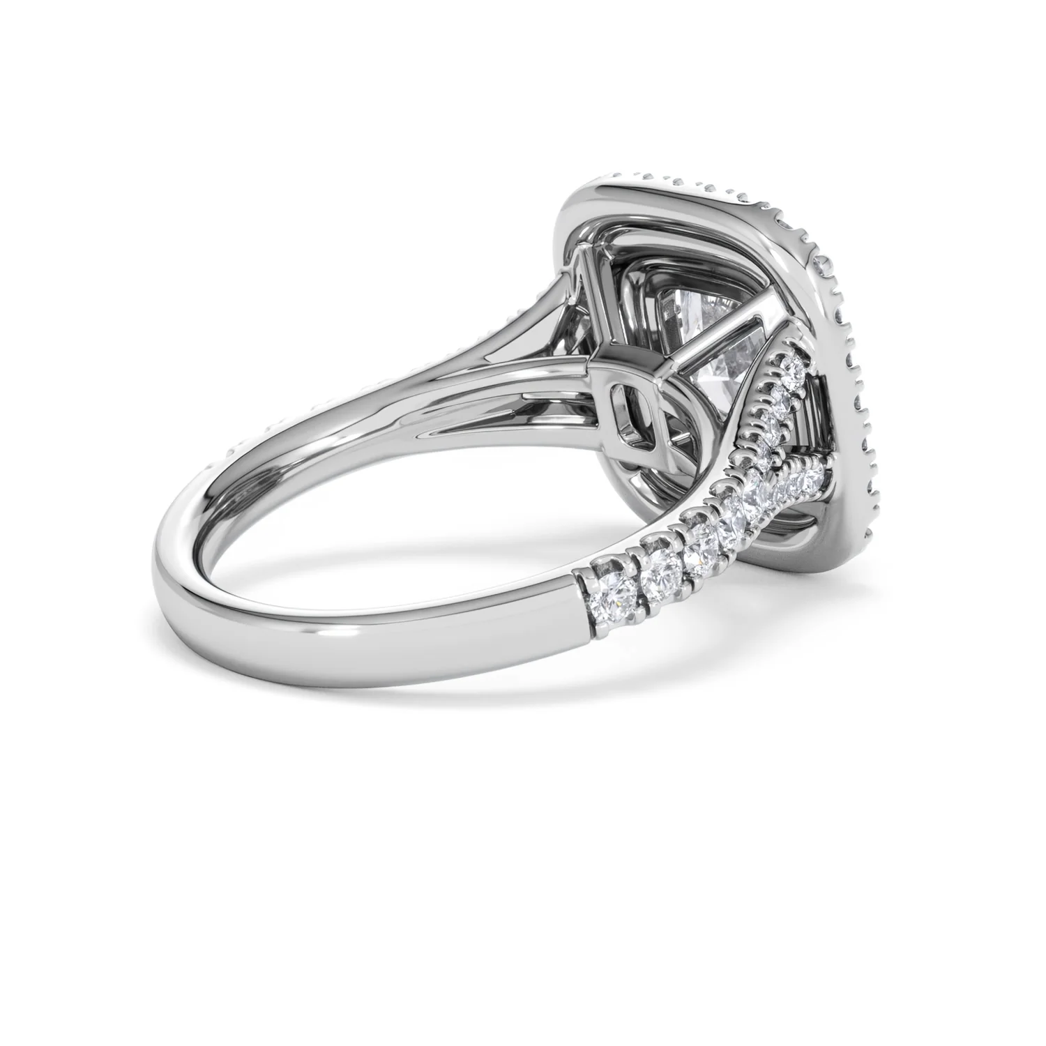 Anastasia Lab Diamond Halo Engagement Ring in Platinum 2.70ct F/VS1 - Image 37