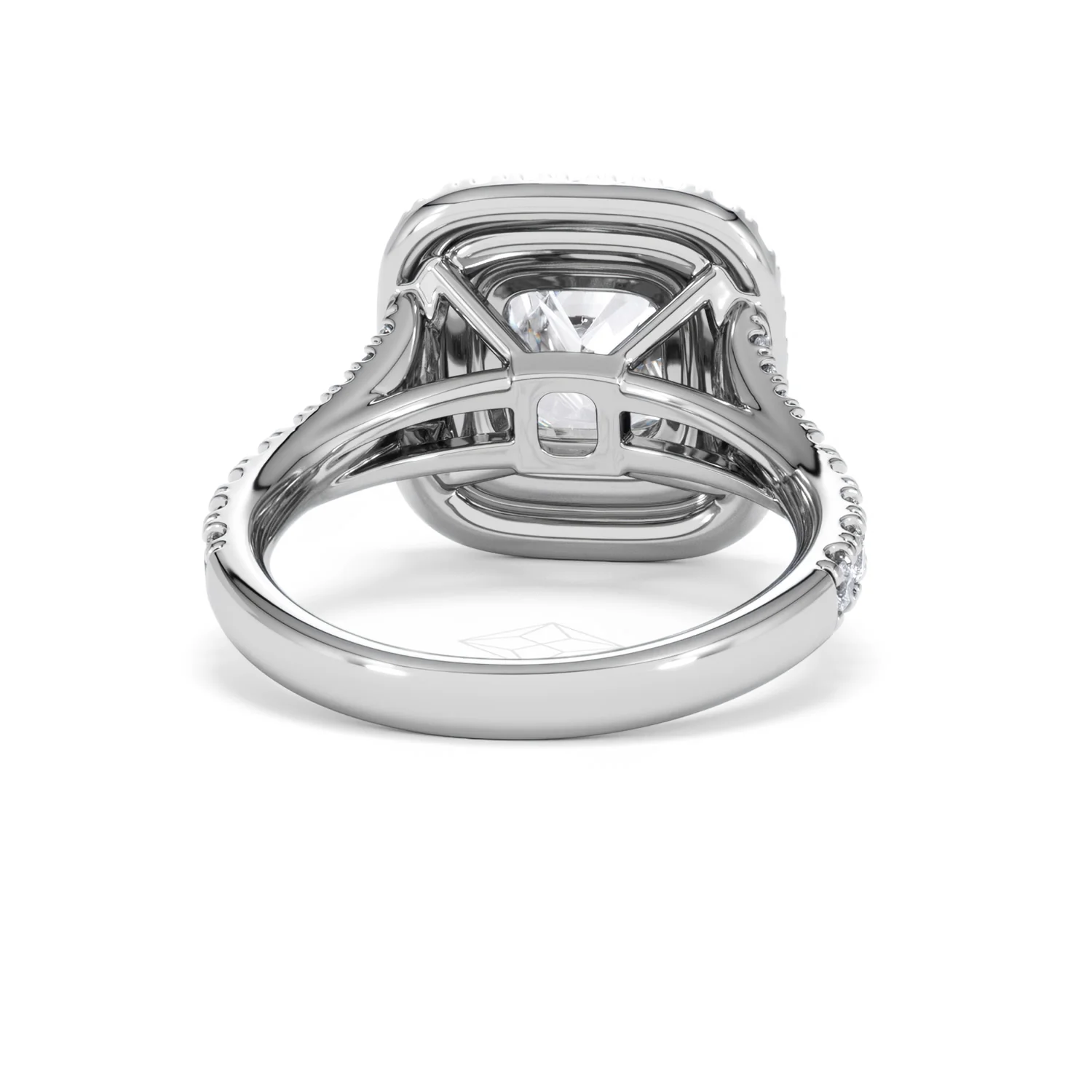 Anastasia Lab Diamond Halo Engagement Ring in Platinum 2.70ct F/VS1 - Image 46