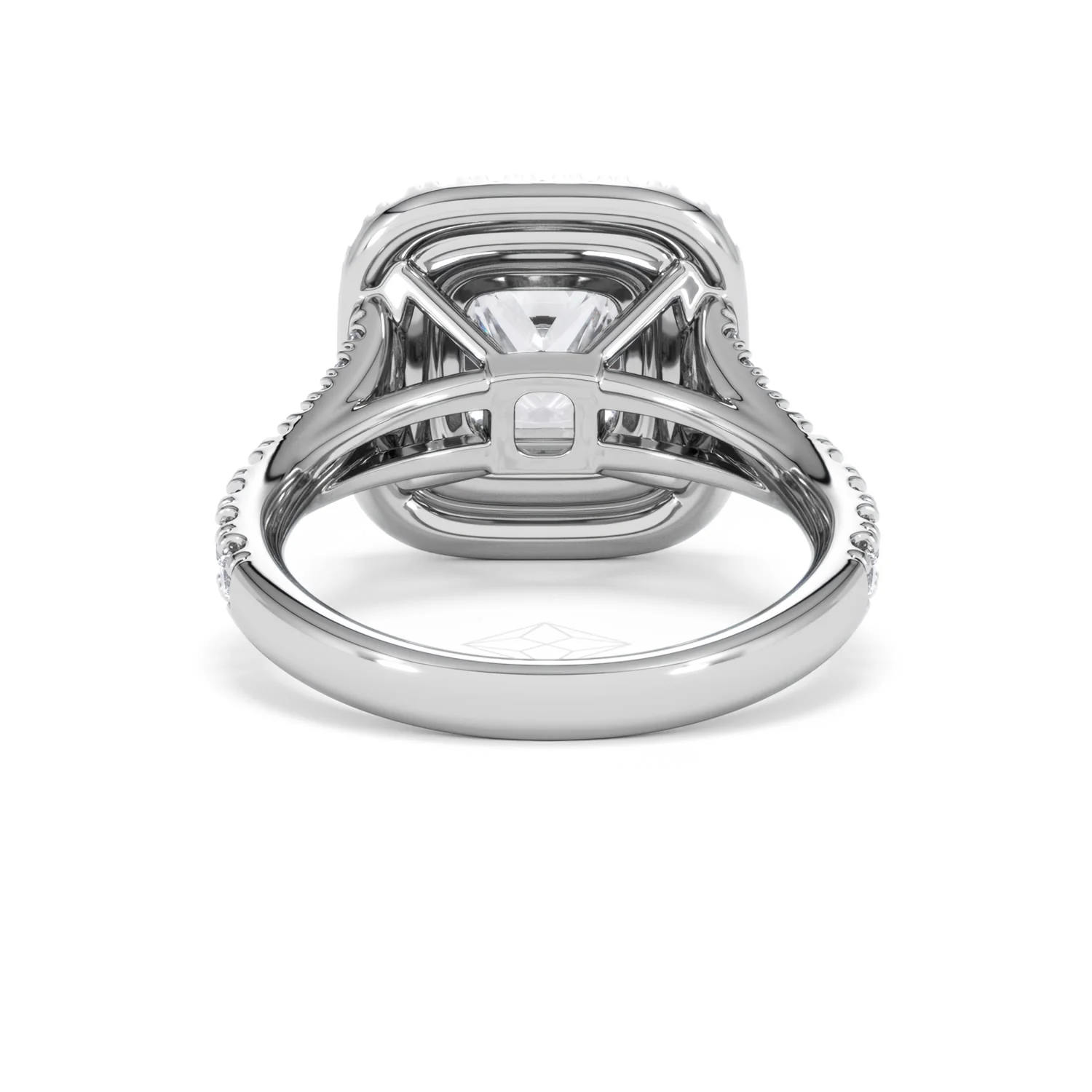 Anastasia Lab Diamond Halo Engagement Ring in Platinum 2.70ct F/VS1 - Image 48
