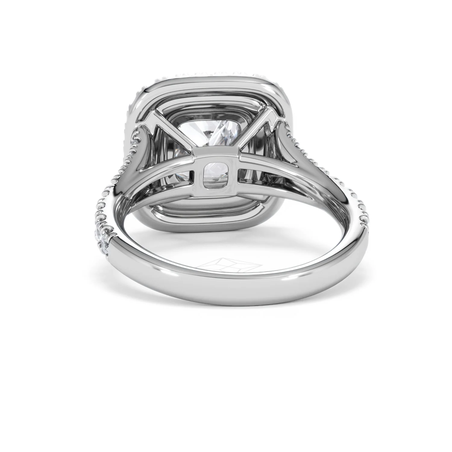Anastasia Lab Diamond Halo Engagement Ring in Platinum 2.70ct F/VS1 - Image 50