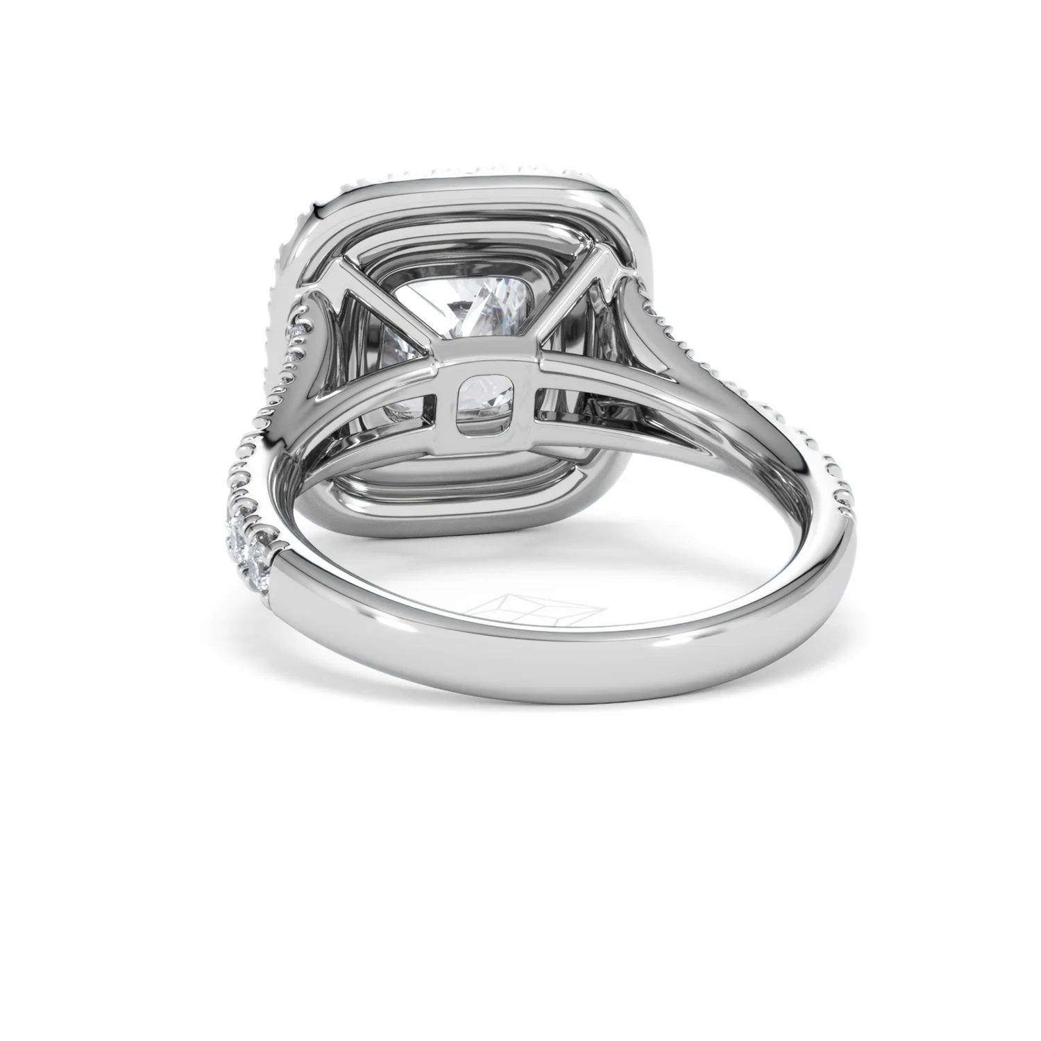 Anastasia Lab Diamond Halo Engagement Ring in Platinum 2.70ct F/VS1 - Image 51