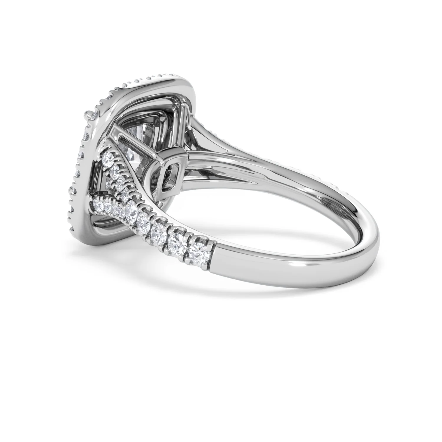 Anastasia Lab Diamond Halo Engagement Ring in Platinum 2.70ct F/VS1 - Image 60