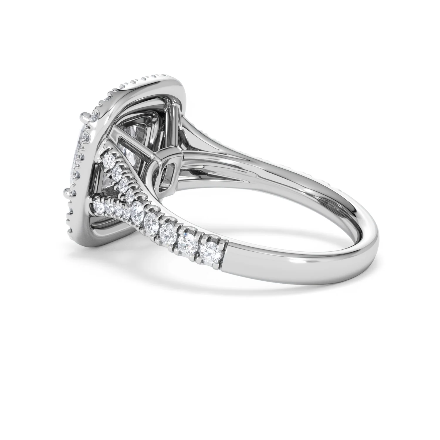 Anastasia Lab Diamond Halo Engagement Ring in Platinum 2.70ct F/VS1 - Image 61