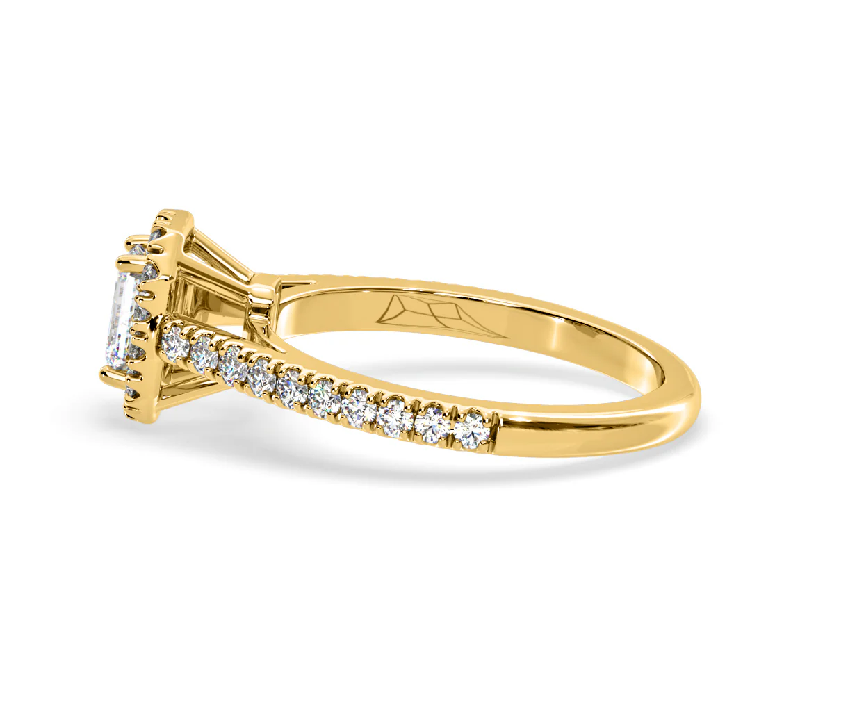 Annabelle Diamond Halo Engagement Ring in 18K Gold 1ct G/VS1 - Image 23