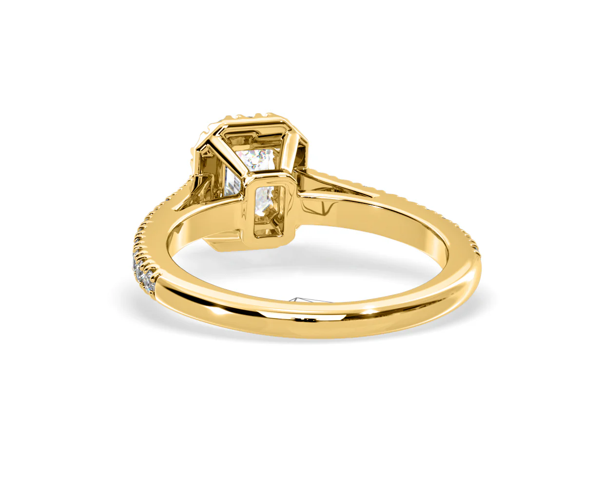 Annabelle Diamond Halo Engagement Ring in 18K Gold 1ct G/VS1 - Image 38