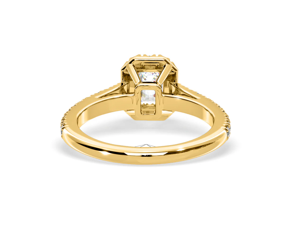 Annabelle Diamond Halo Engagement Ring in 18K Gold 1ct G/VS1 - Image 42