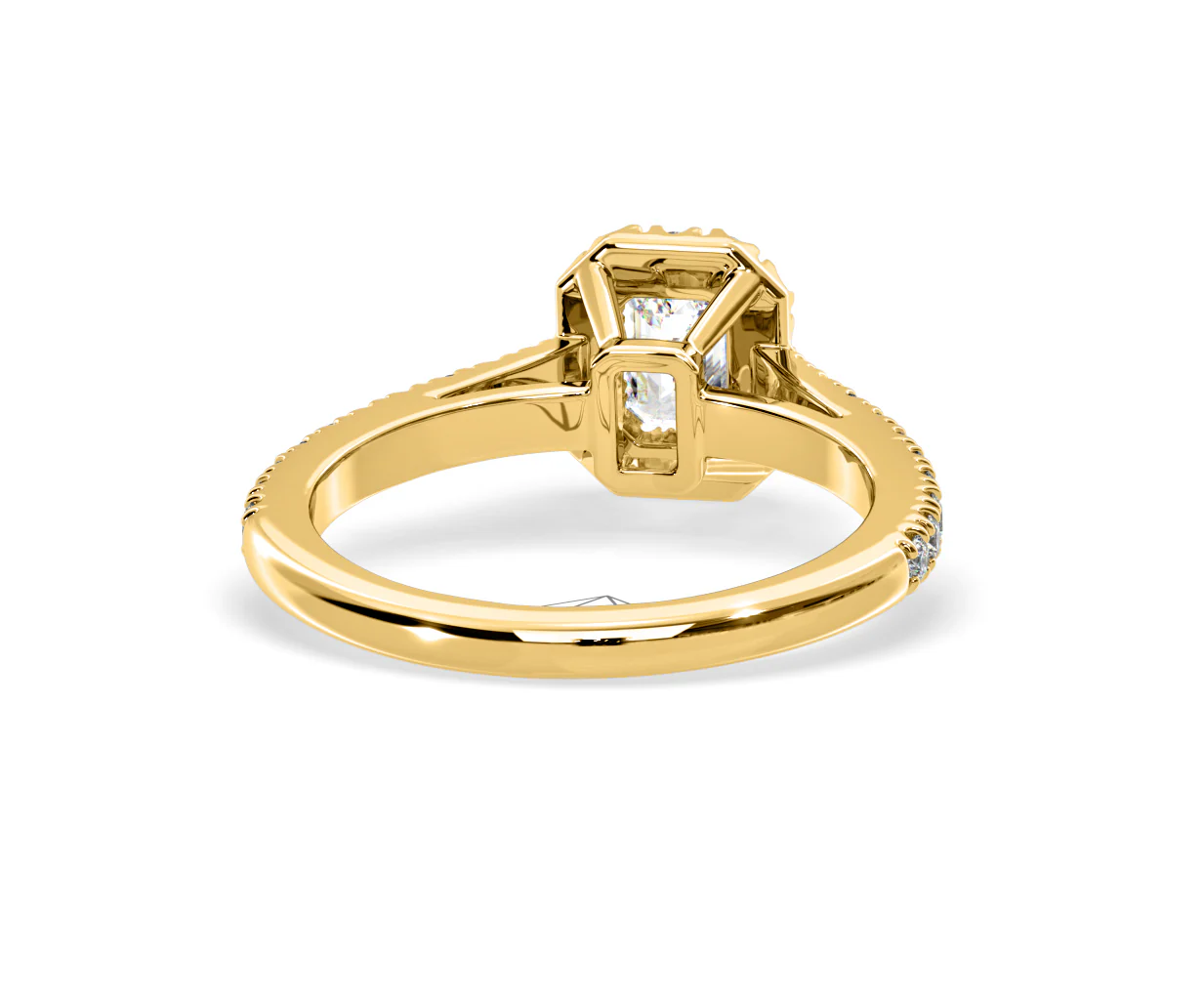 Annabelle Diamond Halo Engagement Ring in 18K Gold 1ct G/VS1 - Image 44