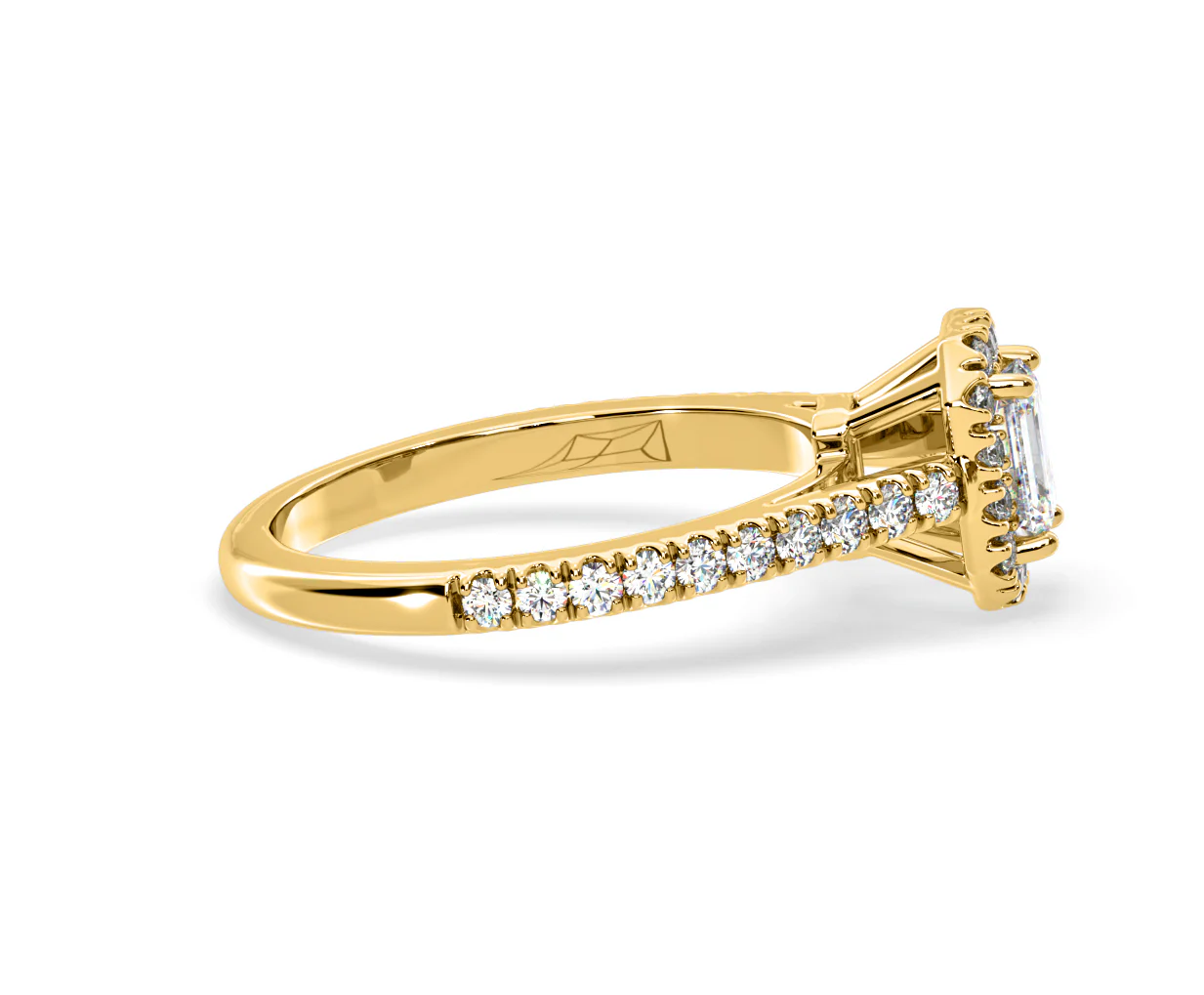Annabelle Diamond Halo Engagement Ring in 18K Gold 1ct G/VS1 - Image 62
