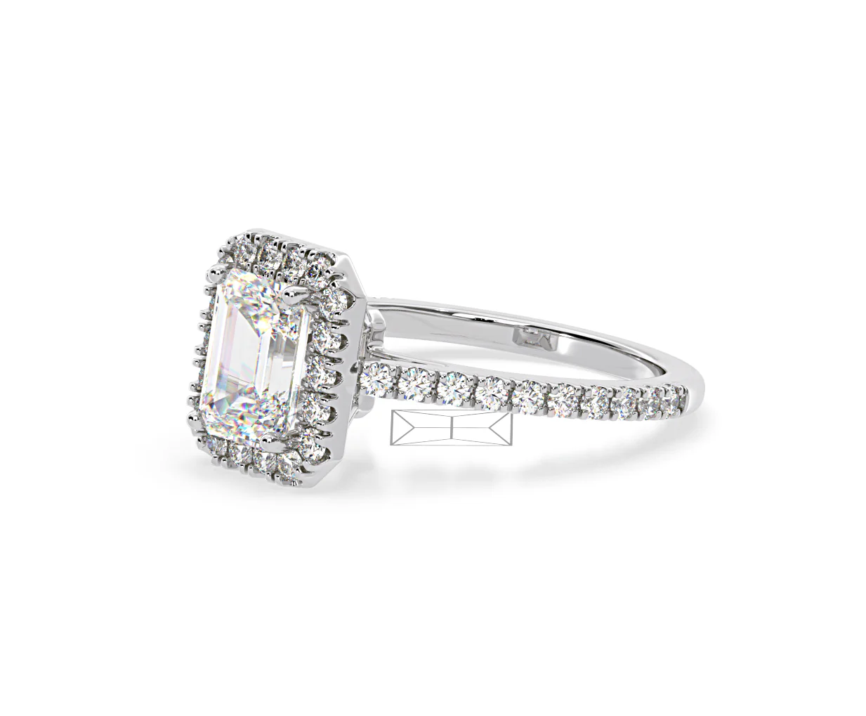 Annabelle GIA Diamond Halo Engagement Ring in Platinum 1.65ct G/VS1 - Image 17