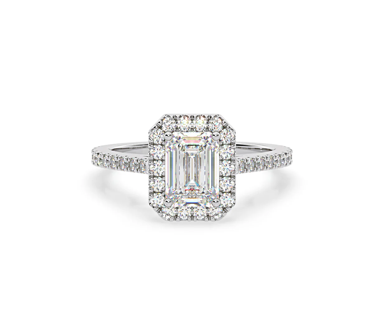 Annabelle GIA Diamond Halo Engagement Ring in Platinum 1.65ct G/VS1 - Image 86