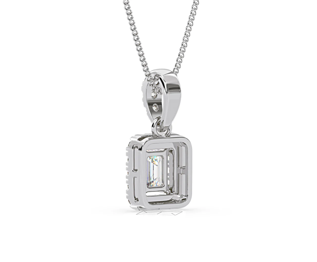 Annabelle Lab Diamond 0.70ct Pendant Necklace in 18K White Gold F/VS1 - Image 40