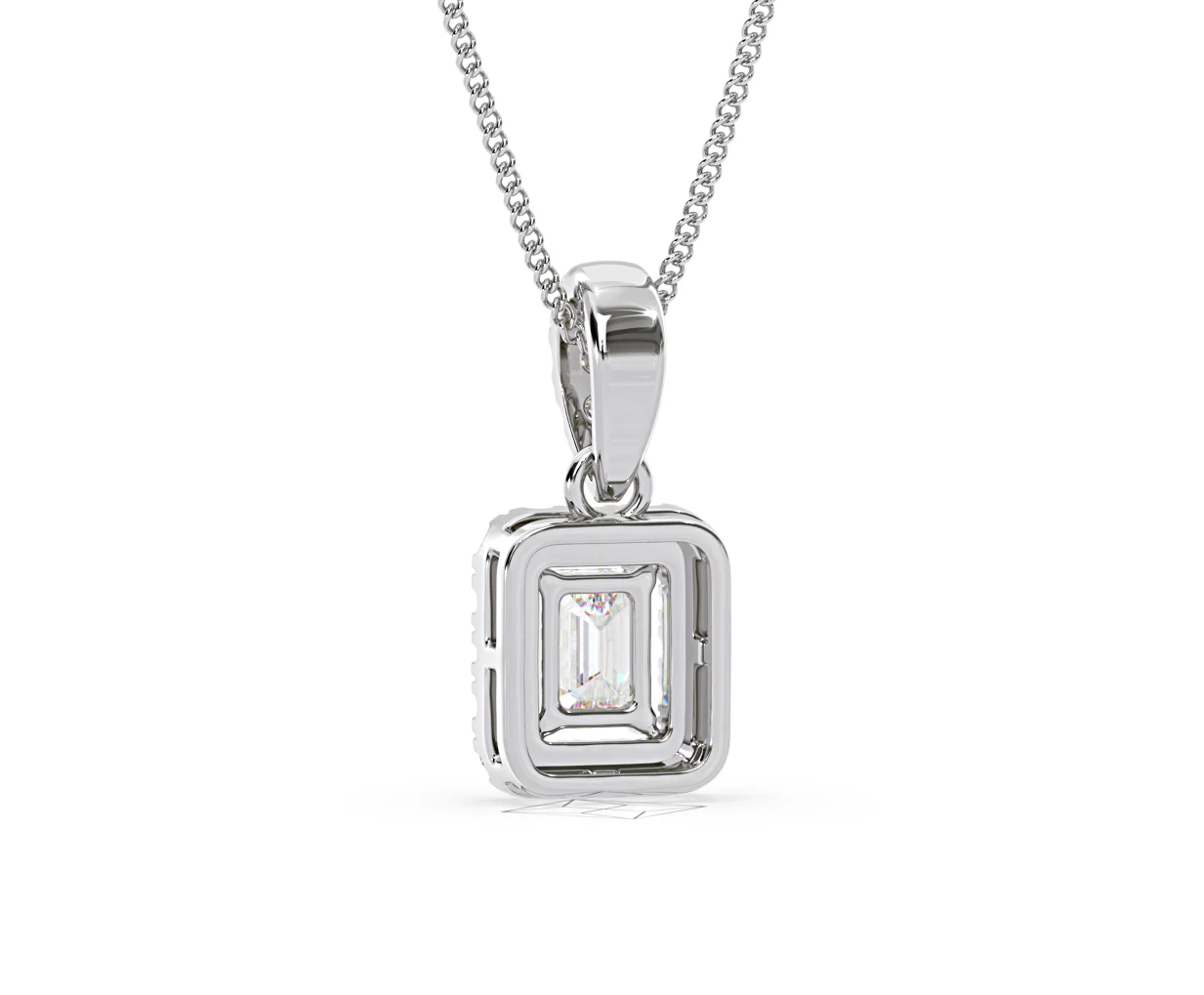Annabelle Lab Diamond 0.70ct Pendant Necklace in 18K White Gold F/VS1 - Image 44
