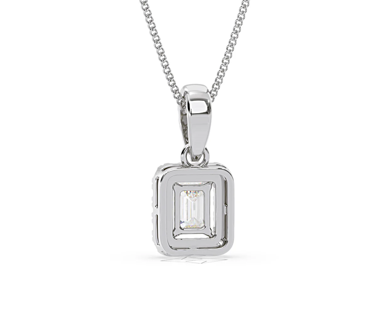 Annabelle Lab Diamond 0.70ct Pendant Necklace in 18K White Gold F/VS1 - Image 45