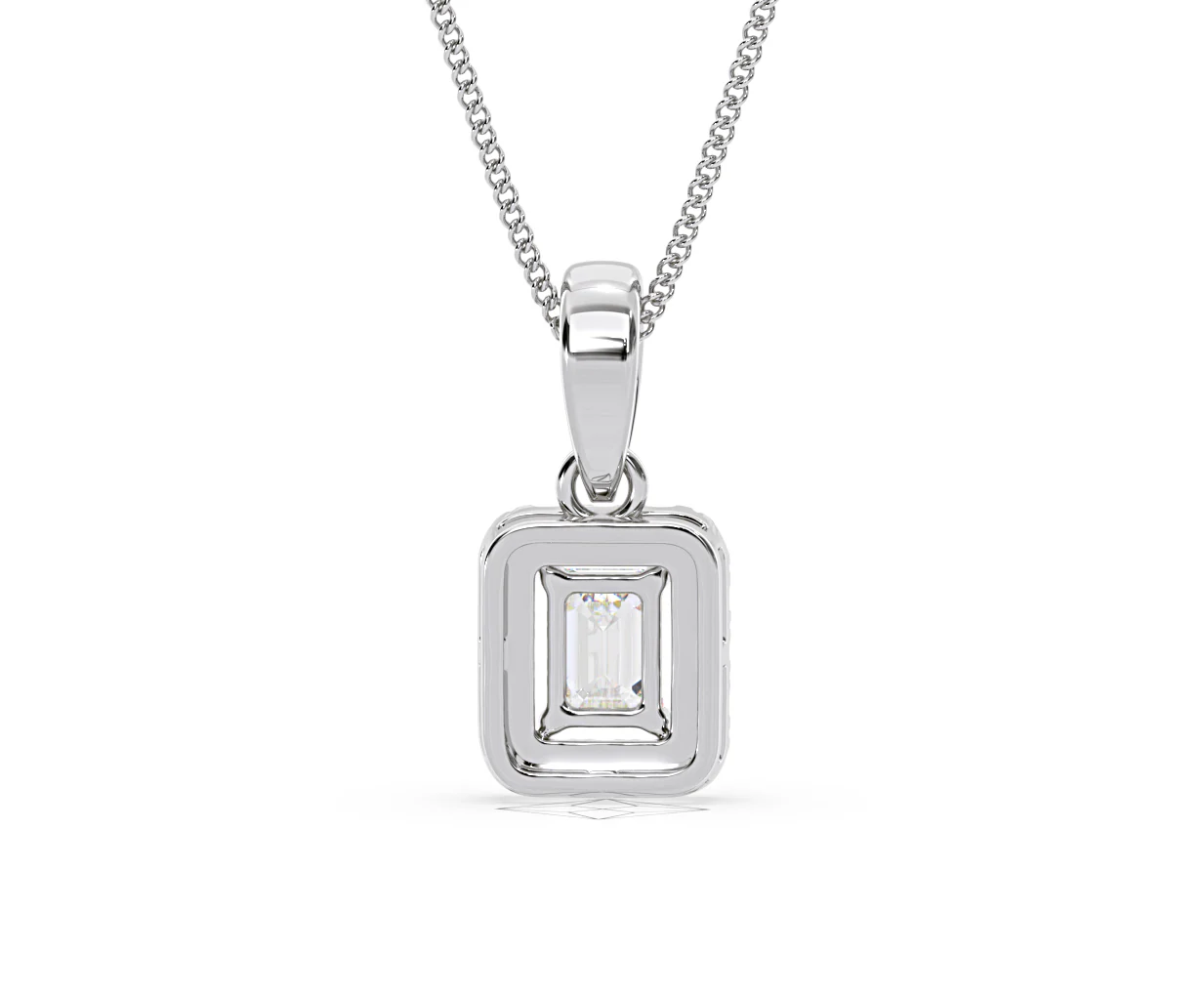 Annabelle Lab Diamond 0.70ct Pendant Necklace in 18K White Gold F/VS1 - Image 48