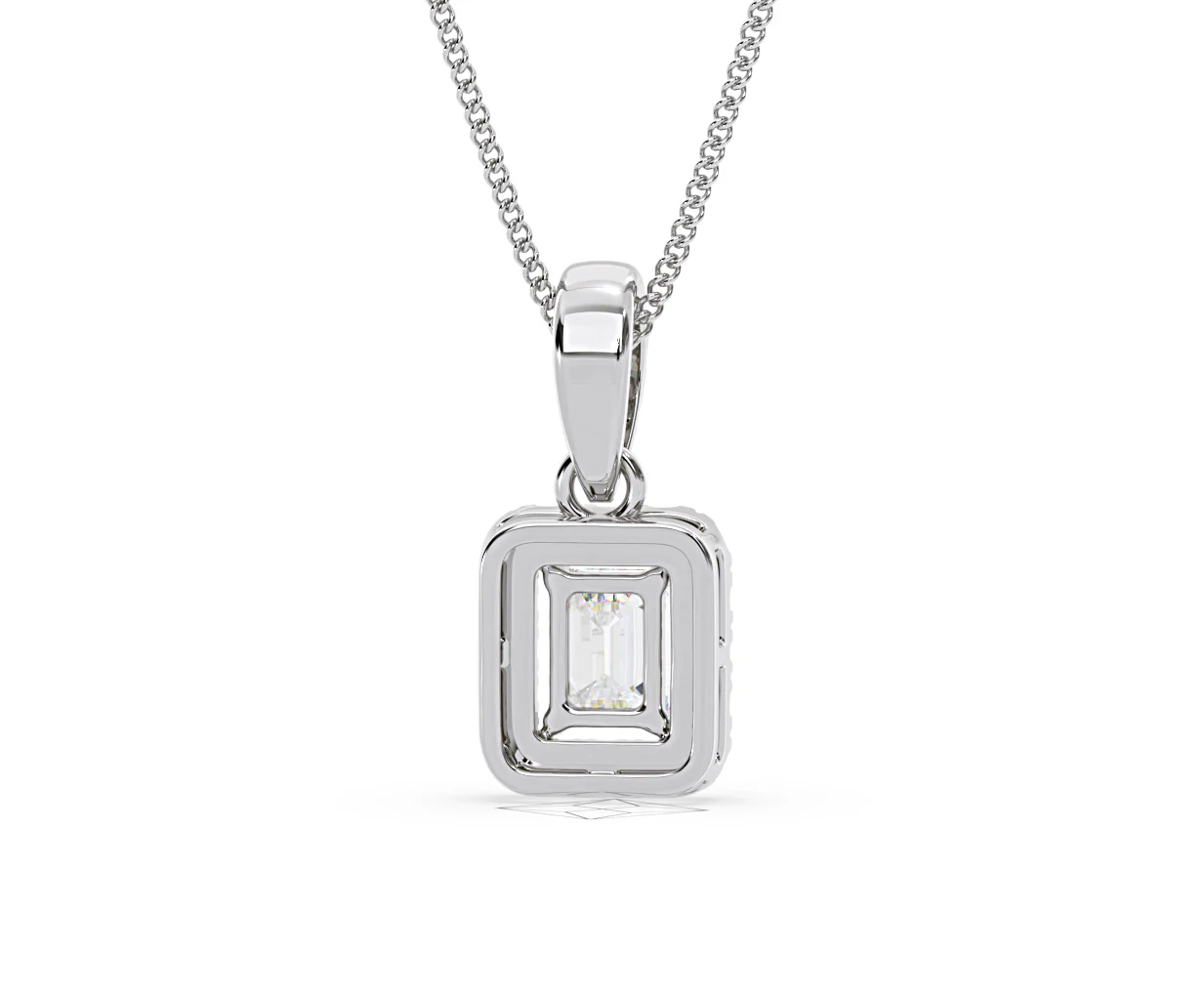 Annabelle Lab Diamond 0.70ct Pendant Necklace in 18K White Gold F/VS1 - Image 49