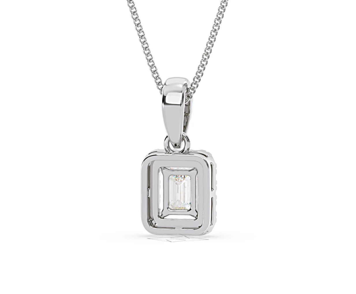 Annabelle Lab Diamond 0.70ct Pendant Necklace in 18K White Gold F/VS1 - Image 50