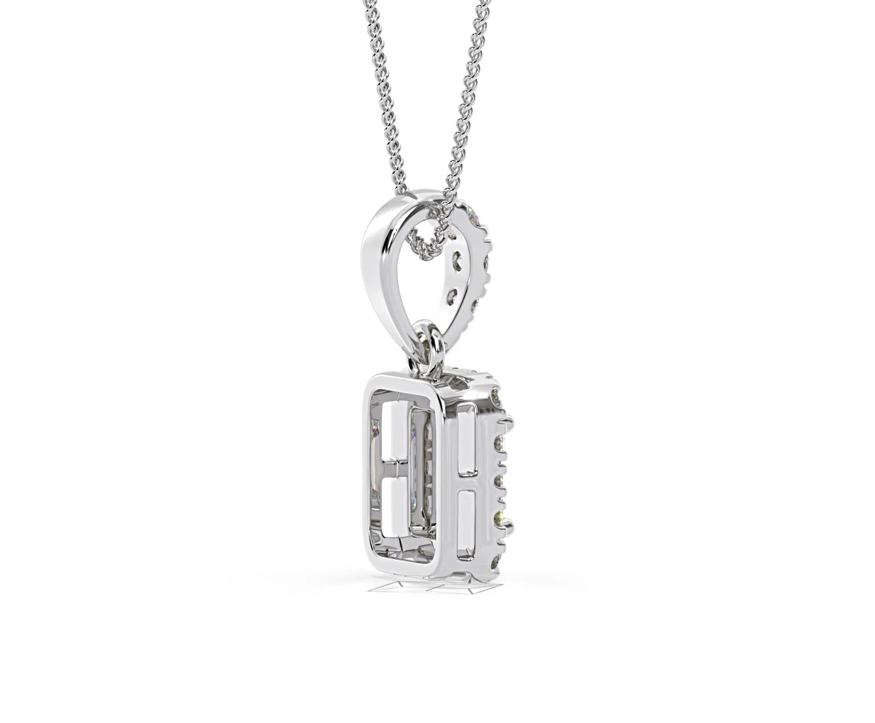 Annabelle Lab Diamond 0.70ct Pendant Necklace in 18K White Gold F/VS1 - Image 61