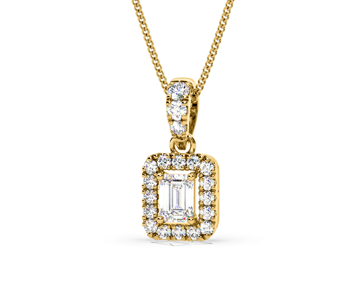 Annabelle Lab Diamond 0.70ct Pendant Necklace in 18K Yellow Gold F/VS1 - Image 11