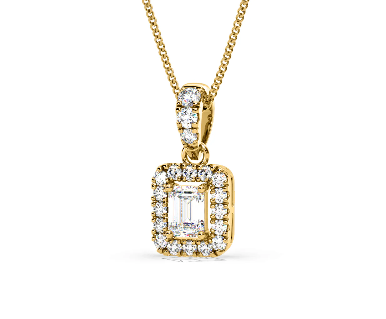 Annabelle Lab Diamond 0.70ct Pendant Necklace in 18K Yellow Gold F/VS1 - Image 12