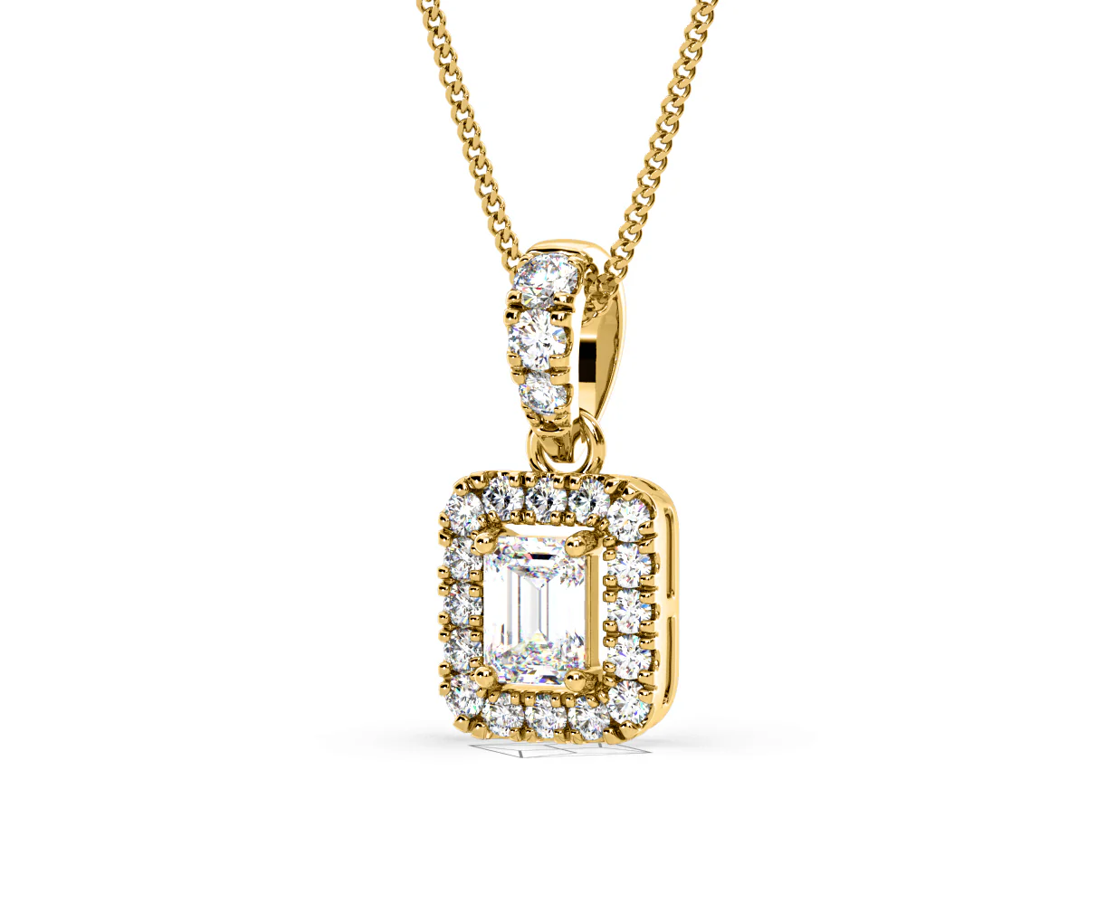Annabelle Lab Diamond 0.70ct Pendant Necklace in 18K Yellow Gold F/VS1 - Image 13