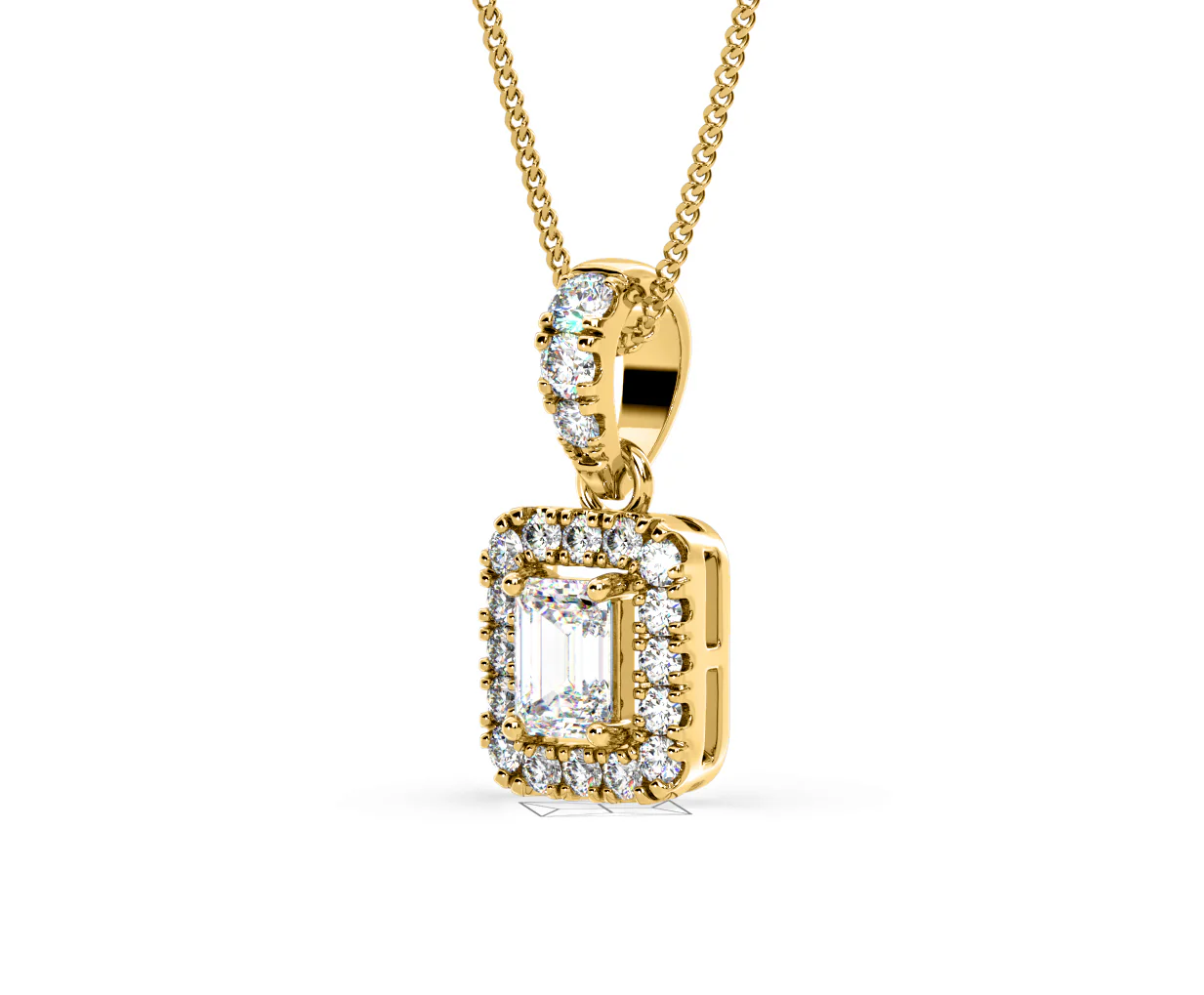 Annabelle Lab Diamond 0.70ct Pendant Necklace in 18K Yellow Gold F/VS1 - Image 16