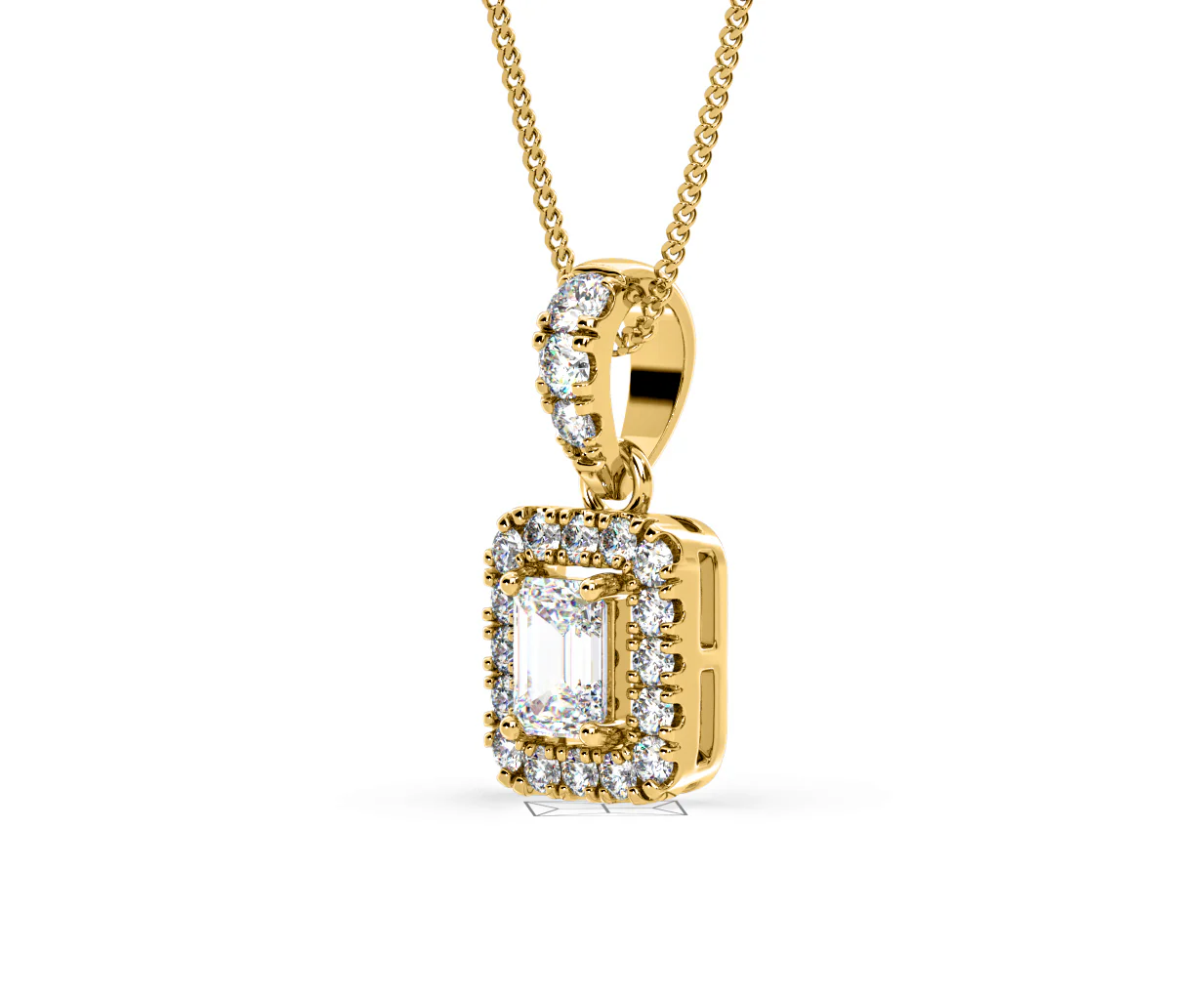 Annabelle Lab Diamond 0.70ct Pendant Necklace in 18K Yellow Gold F/VS1 - Image 17