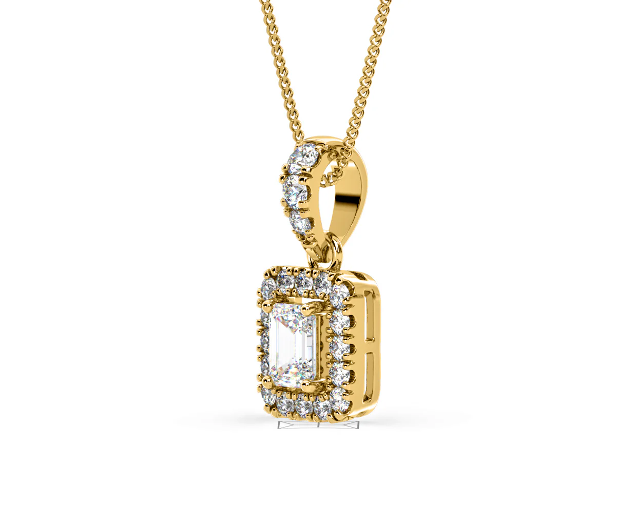 Annabelle Lab Diamond 0.70ct Pendant Necklace in 18K Yellow Gold F/VS1 - Image 18