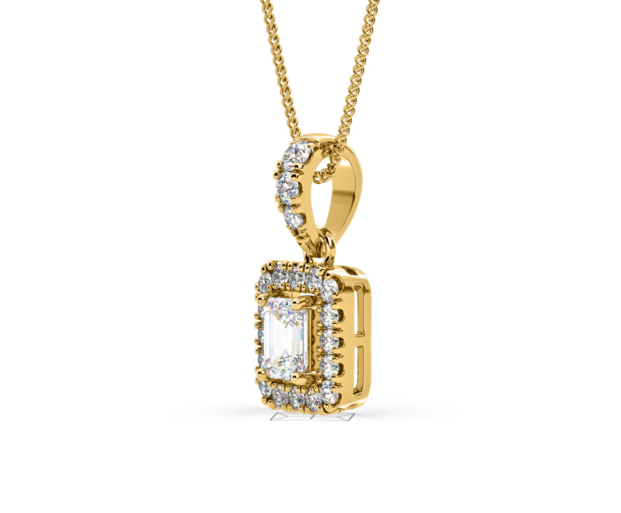 Annabelle Lab Diamond 0.70ct Pendant Necklace in 18K Yellow Gold F/VS1 - Image 19