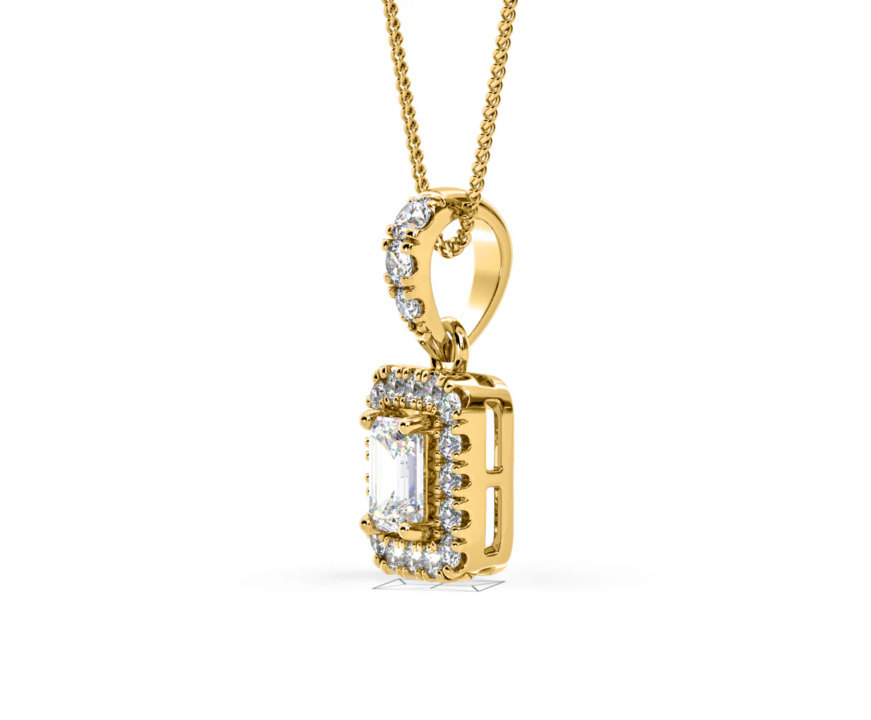 Annabelle Lab Diamond 0.70ct Pendant Necklace in 18K Yellow Gold F/VS1 - Image 21