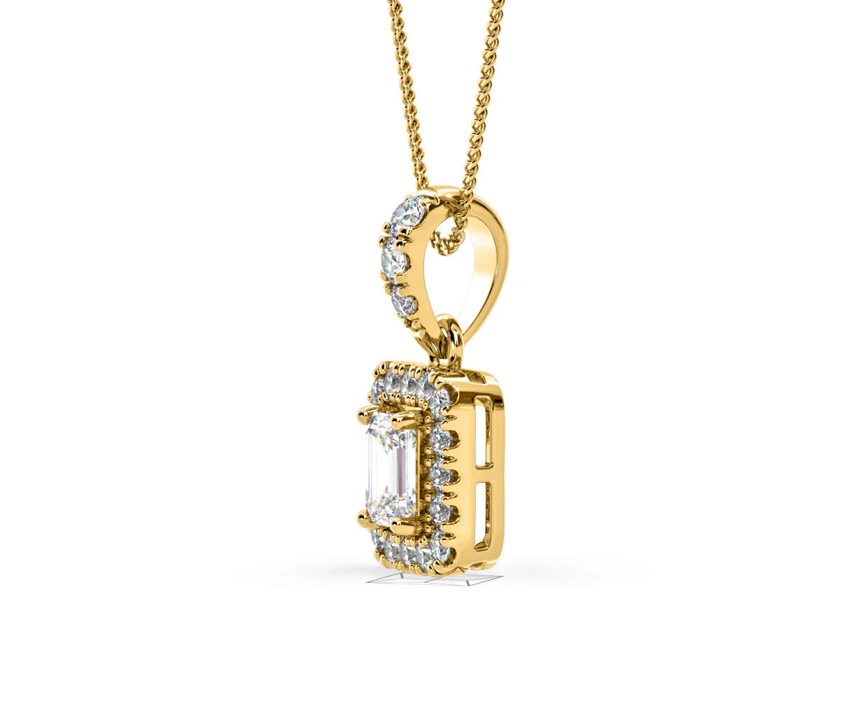 Annabelle Lab Diamond 0.70ct Pendant Necklace in 18K Yellow Gold F/VS1 - Image 22