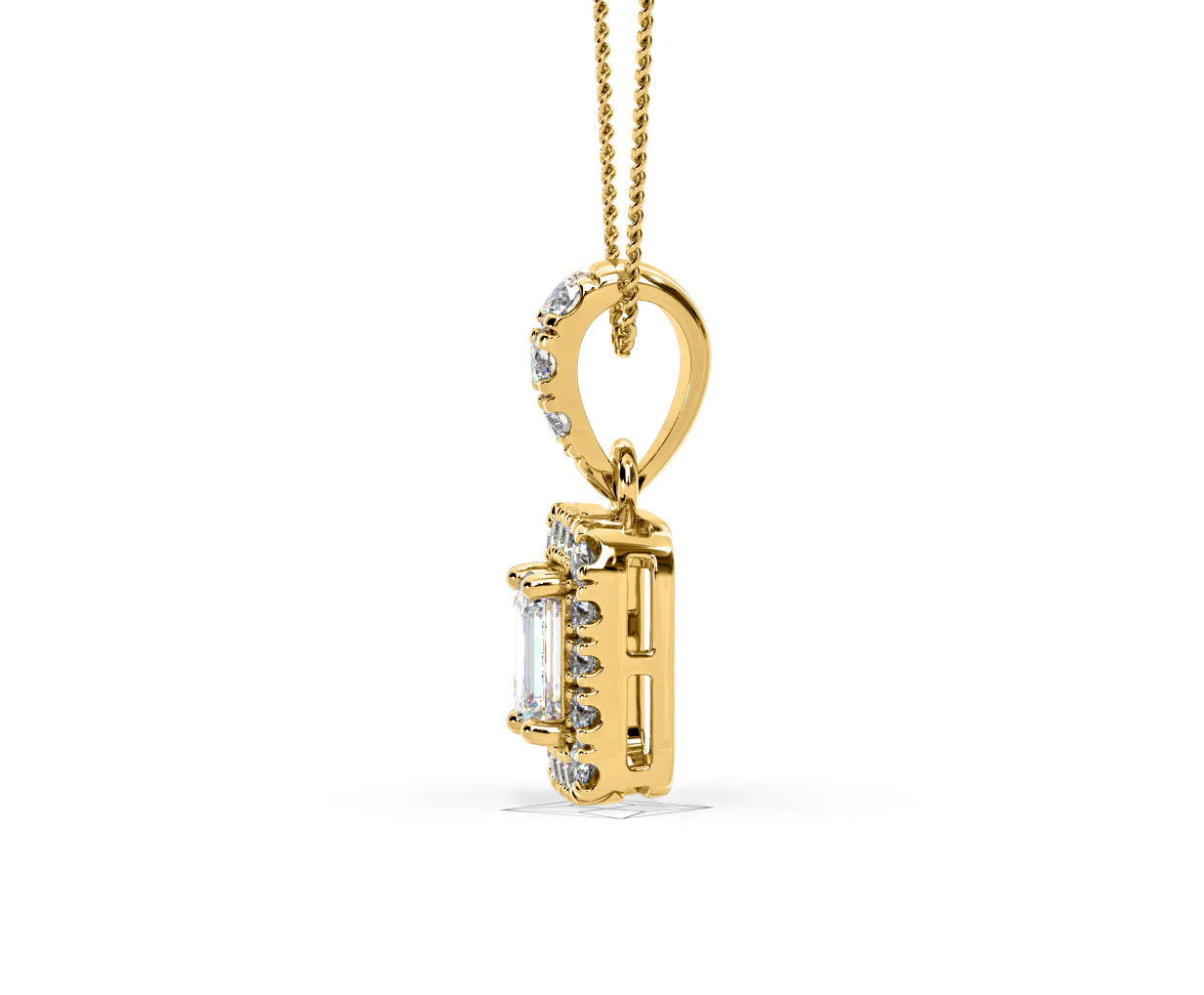 Annabelle Lab Diamond 0.70ct Pendant Necklace in 18K Yellow Gold F/VS1 - Image 26