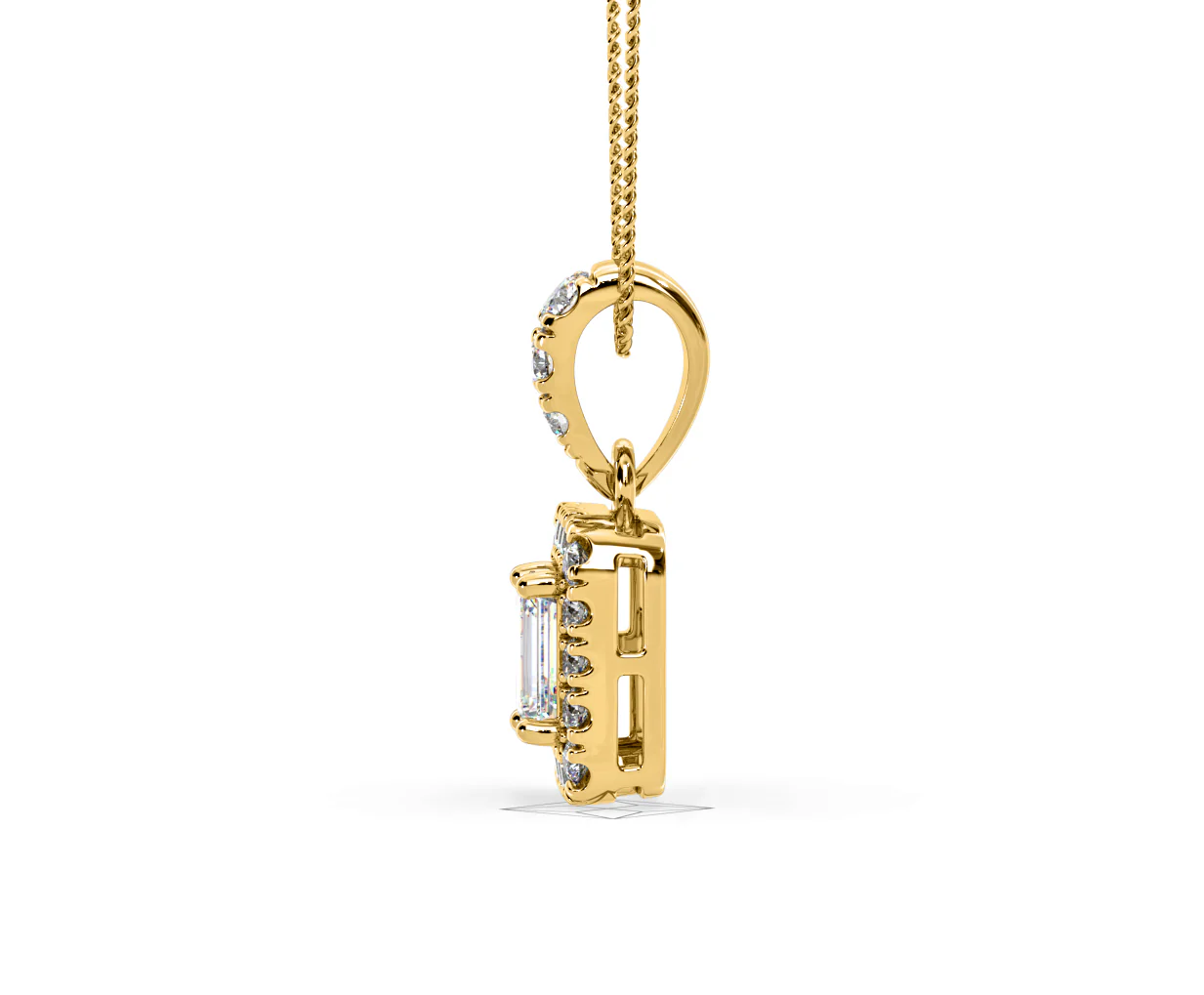 Annabelle Lab Diamond 0.70ct Pendant Necklace in 18K Yellow Gold F/VS1 - Image 27