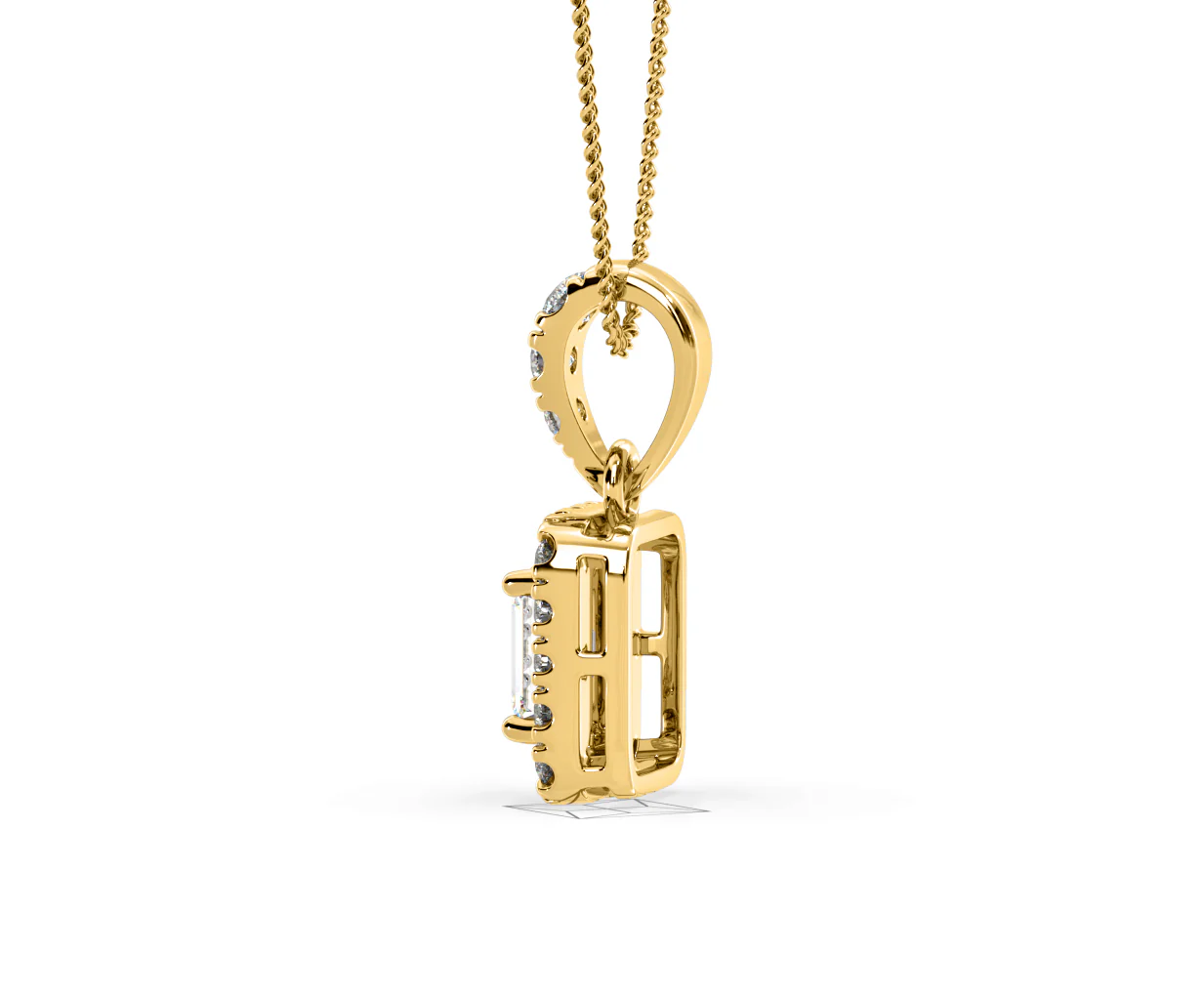 Annabelle Lab Diamond 0.70ct Pendant Necklace in 18K Yellow Gold F/VS1 - Image 31