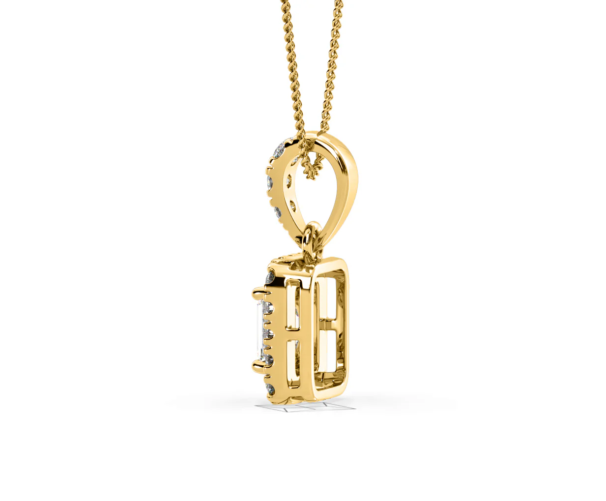 Annabelle Lab Diamond 0.70ct Pendant Necklace in 18K Yellow Gold F/VS1 - Image 32