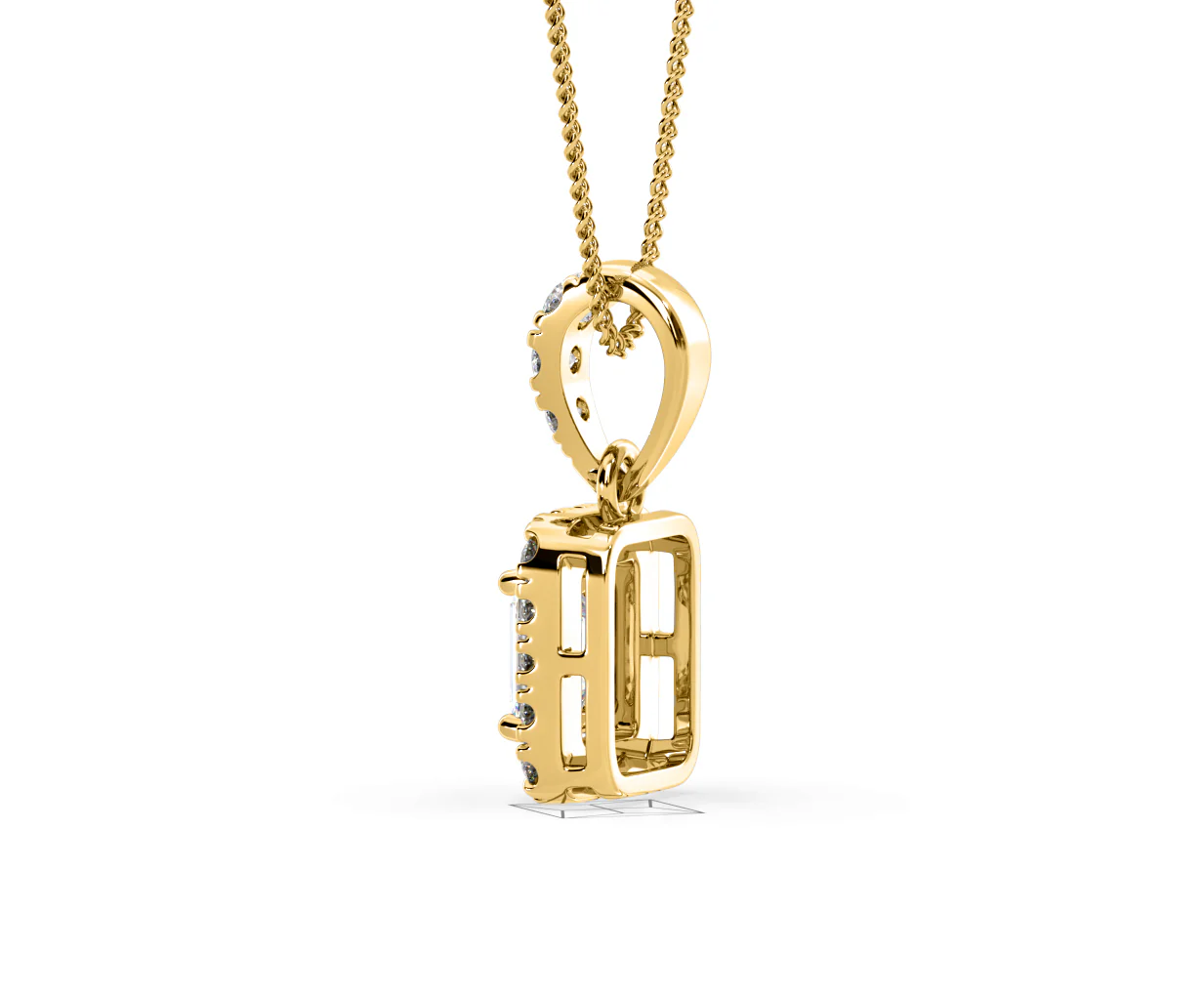 Annabelle Lab Diamond 0.70ct Pendant Necklace in 18K Yellow Gold F/VS1 - Image 33
