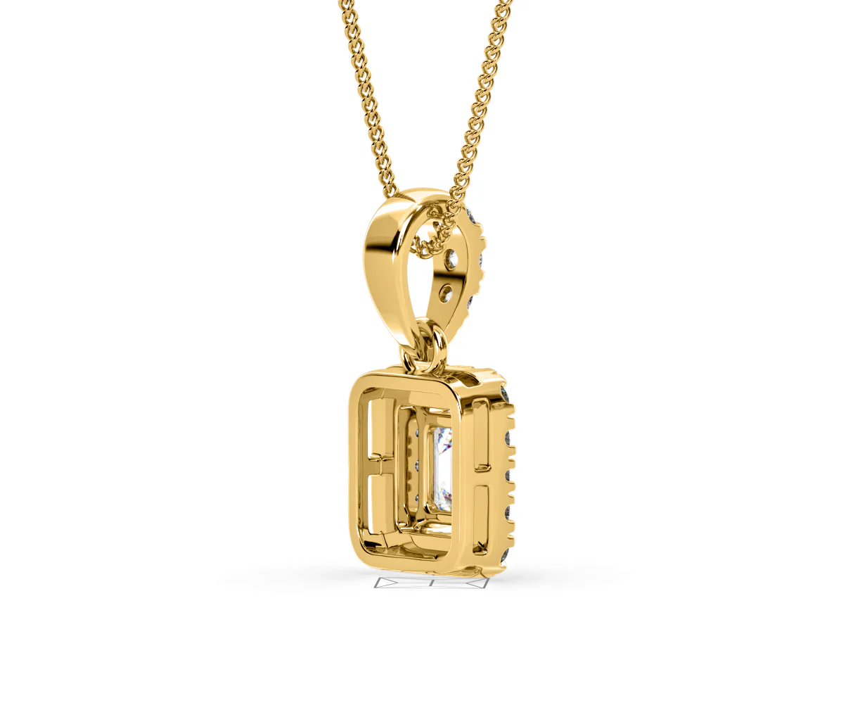 Annabelle Lab Diamond 0.70ct Pendant Necklace in 18K Yellow Gold F/VS1 - Image 58