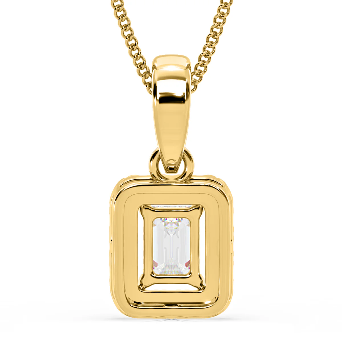 Annabelle Lab Diamond 0.70ct Pendant Necklace in 18K Yellow Gold F/VS1 - Image 6