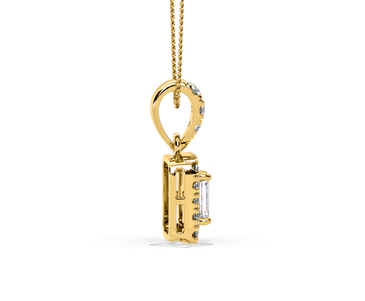 Annabelle Lab Diamond 0.70ct Pendant Necklace in 18K Yellow Gold F/VS1 - Image 66