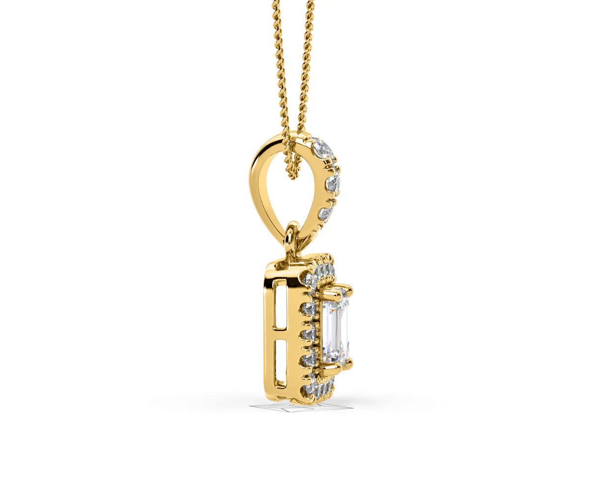Annabelle Lab Diamond 0.70ct Pendant Necklace in 18K Yellow Gold F/VS1 - Image 70