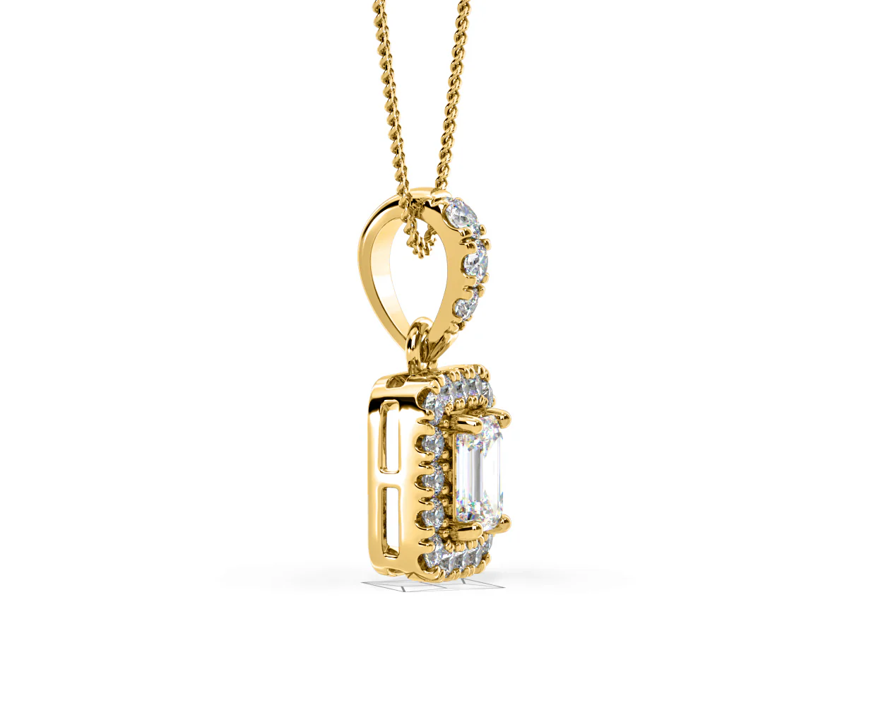 Annabelle Lab Diamond 0.70ct Pendant Necklace in 18K Yellow Gold F/VS1 - Image 72